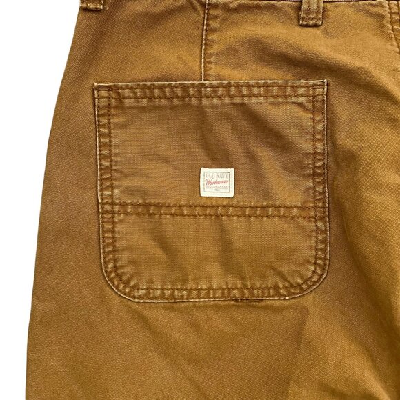 Old Navy Mens Workwear Carpenter Straight Leg Chino Pants Bourbon Tan 32 x 30 - Picture 4 of 15